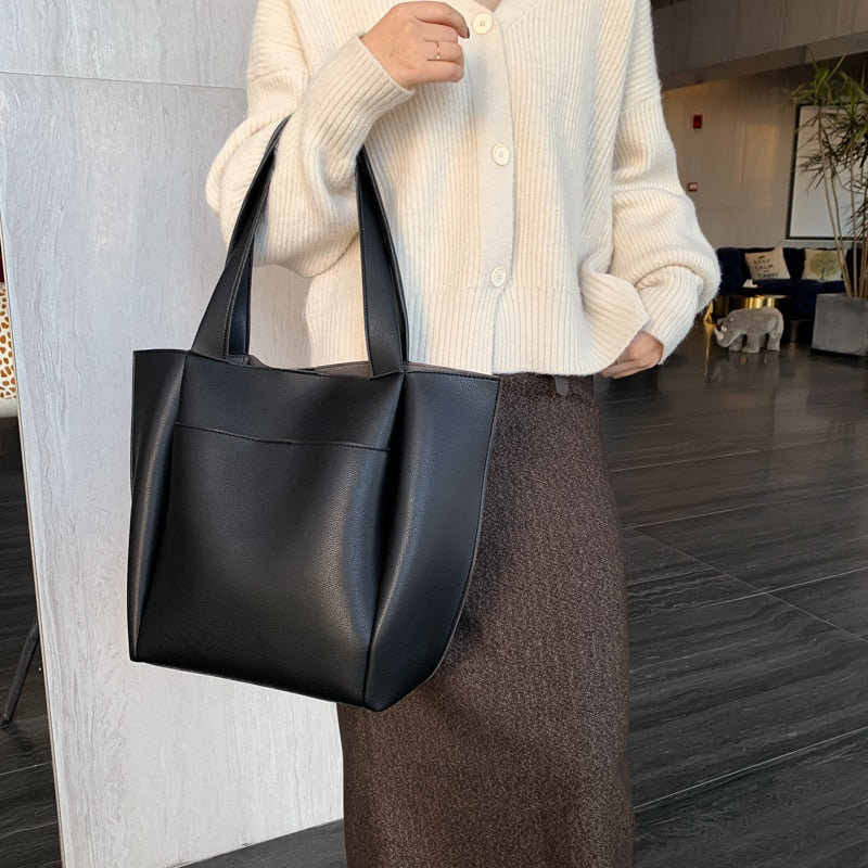 LOUISE - Vegan Leather Tote Bag