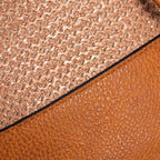 SOFIA - Straw & Vegan Leather Backpack