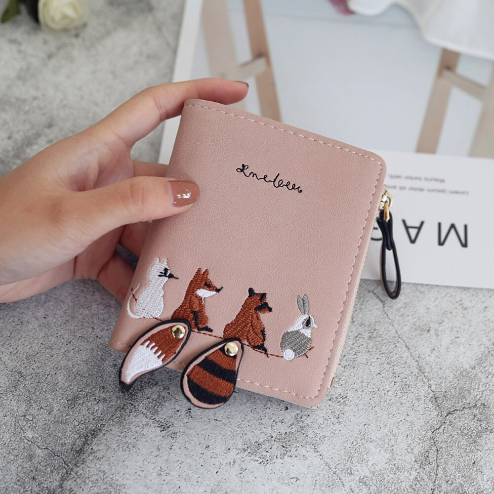 MARINA - Embroidered Vegan Leather Wallet