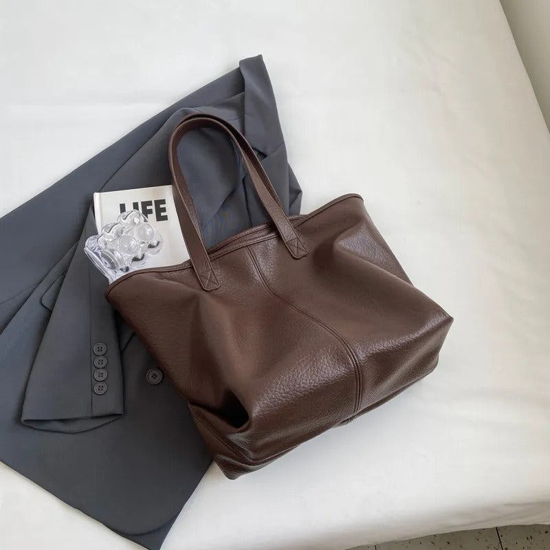 FAYE - Vegan Leather Tote Bag