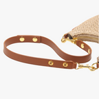 LEYLA - Raffia & Vegan Leather Shoulder Bag