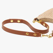 LEYLA - Raffia & Vegan Leather Shoulder Bag
