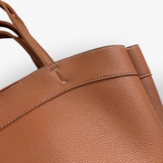 JULIA - Grained Vegan Leather Tote Bag