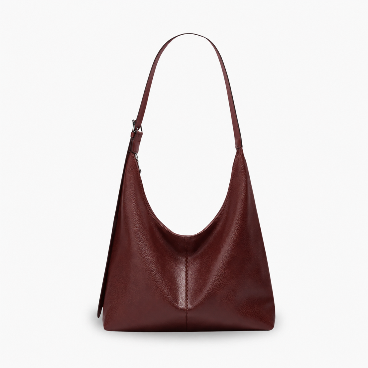 IRIS - Grained Vegan Leather Hobo Bag