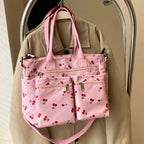PRIYA - Cherry Print Canvas Shoulder Bag