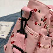 PRIYA - Cherry Print Canvas Shoulder Bag