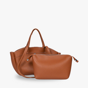 JULIA - Grained Vegan Leather Tote Bag