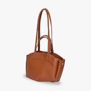 JULIA - Grained Vegan Leather Tote Bag