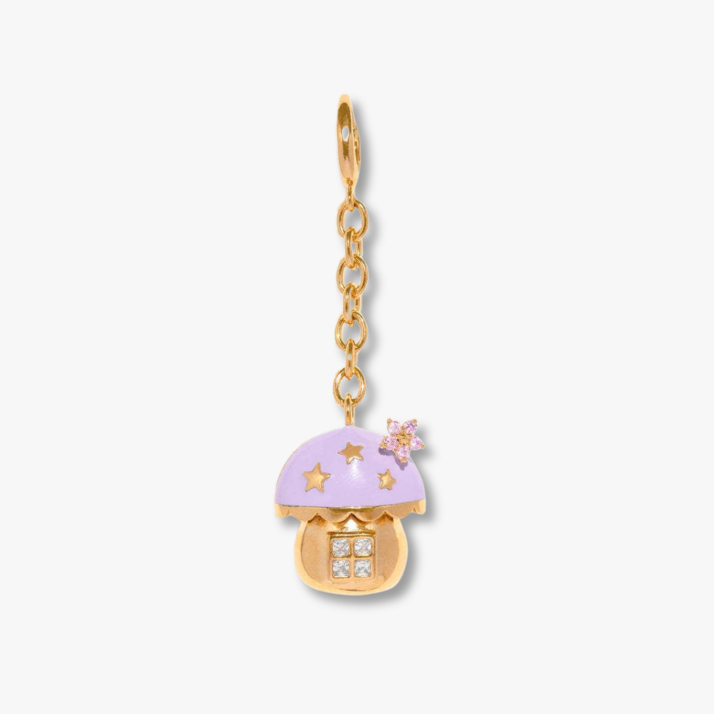 MUSHROOM - Enamel & Gold-Plated Bag Charm
