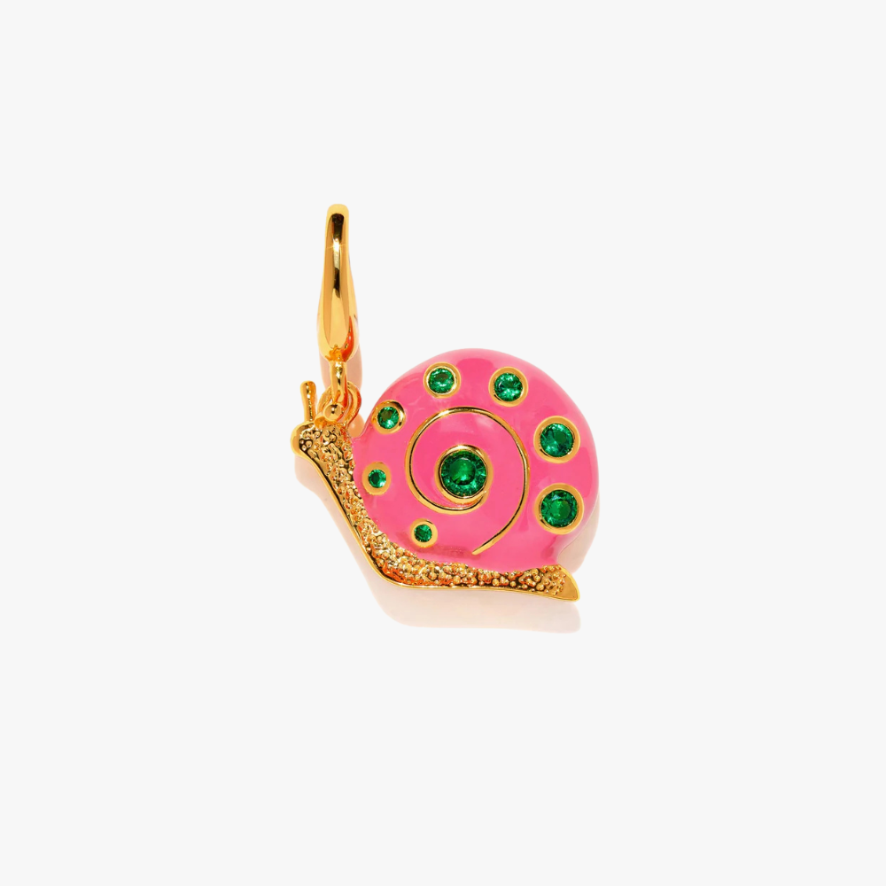 SNAIL - Enamel & Gold-Plated Bag Charm