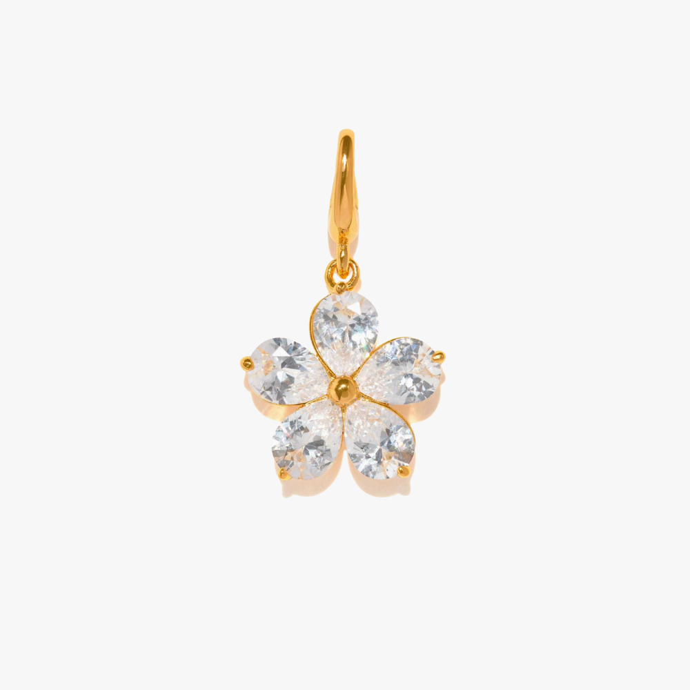 BLOOM - Cubic Zirconia & Gold-Plated Bag Charm