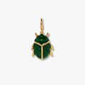 SCARAB - Enamel & Gold-Plated Bag Charm