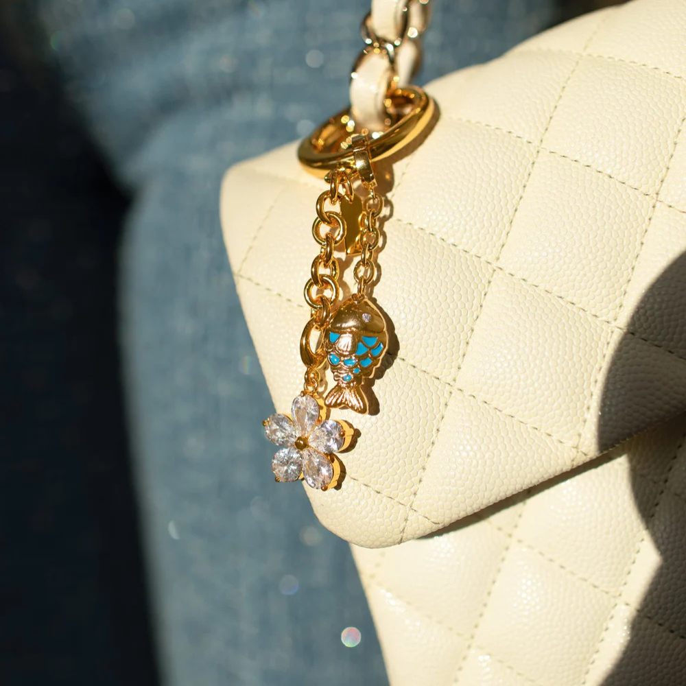 FISH - Gold-Plated Bag Charm