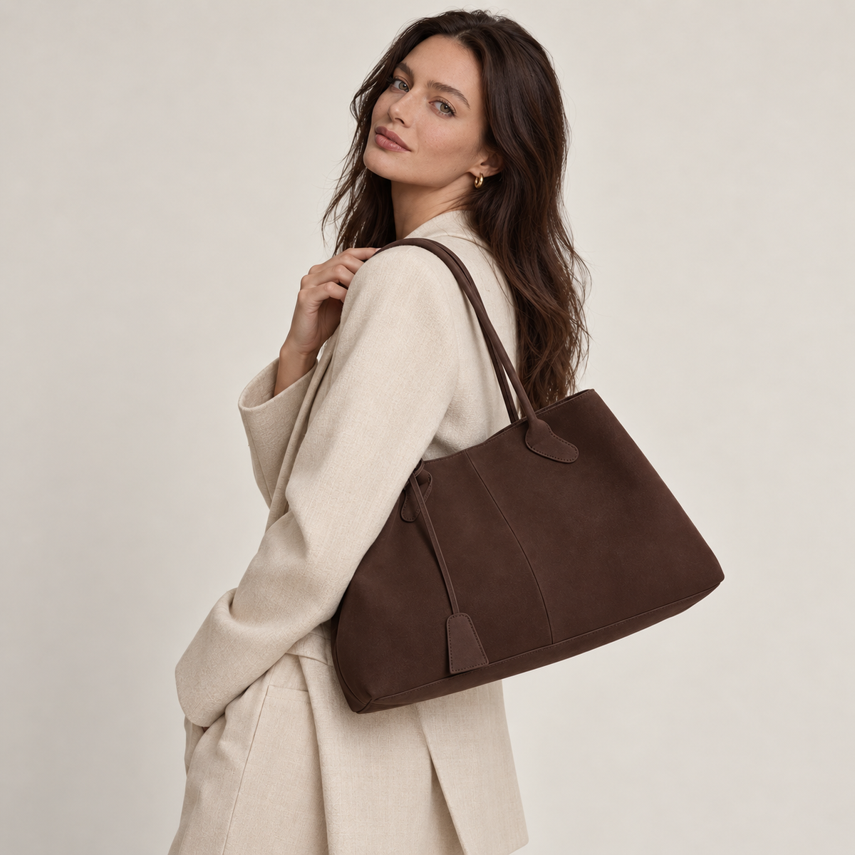 RUBY - Vegan Suede Tote Bag