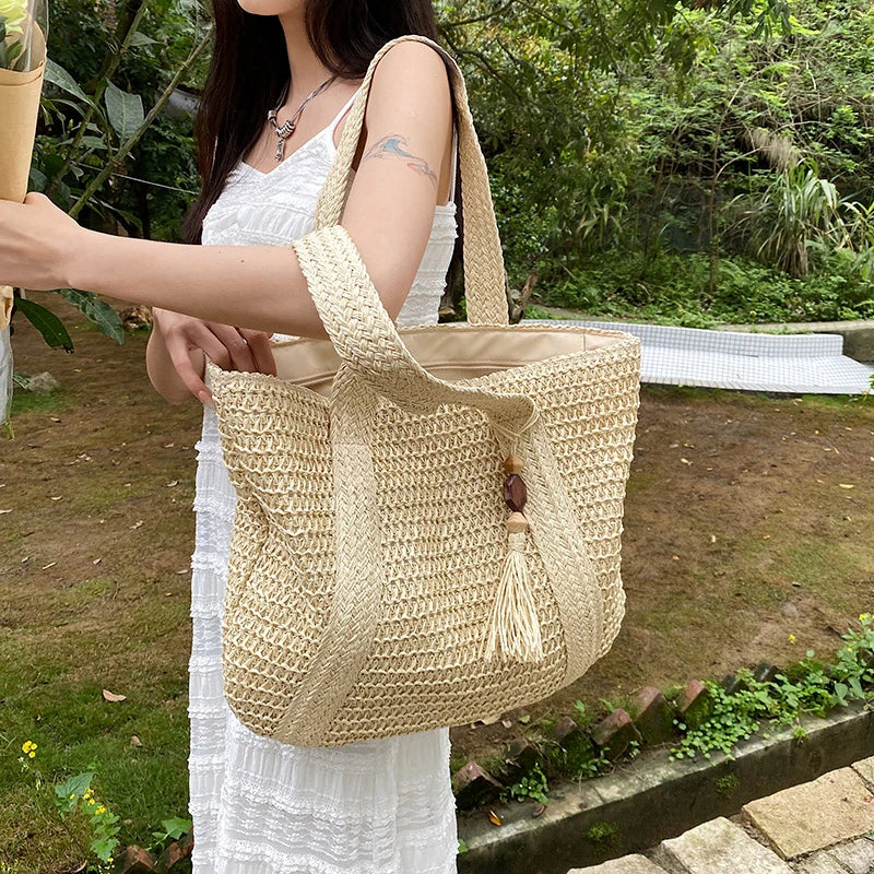 MAEVE - Straw Tote Bag