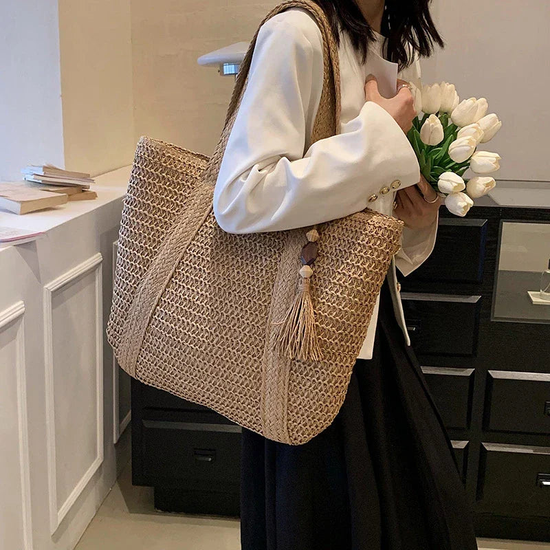 MAEVE - Straw Tote Bag