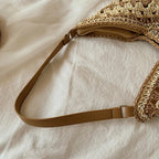 CELINE - Straw & Vegan Leather Tote Bag