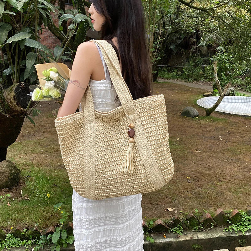 MAEVE - Straw Tote Bag