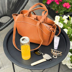 JULIA - Grained Vegan Leather Tote Bag