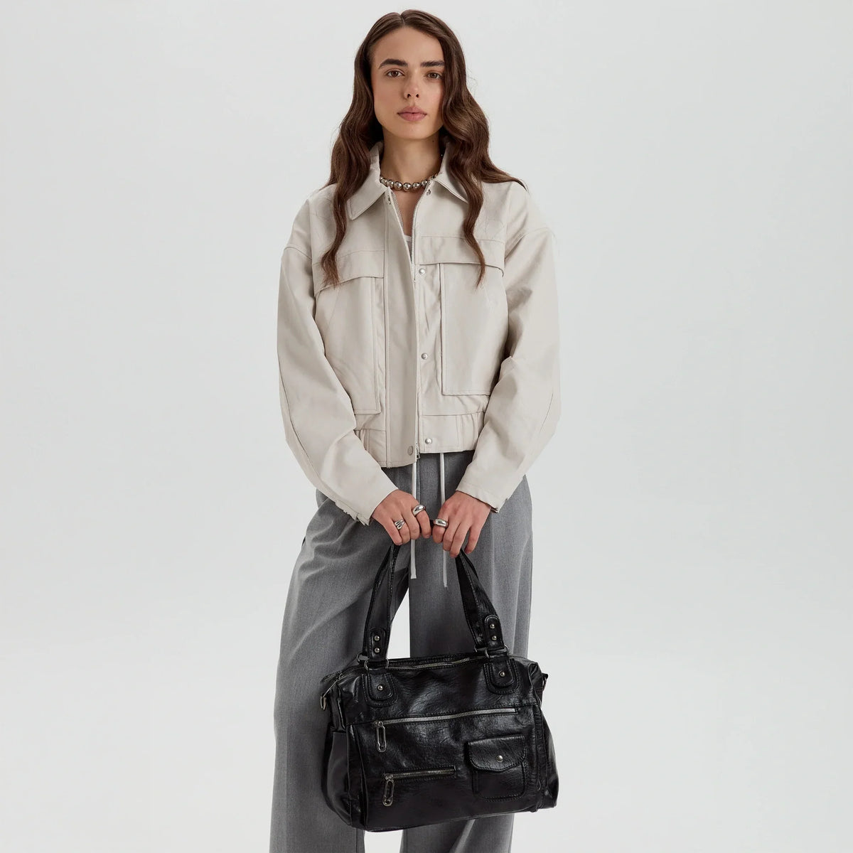 JADE - Vegan Leather Crossbody Bag