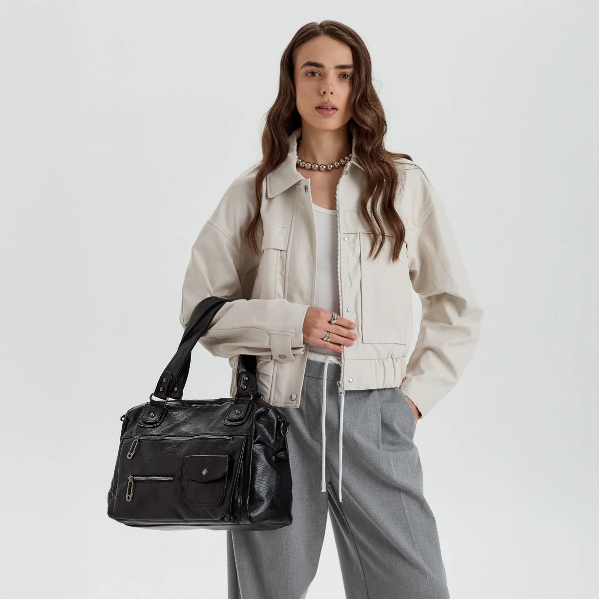 JADE - Vegan Leather Crossbody Bag