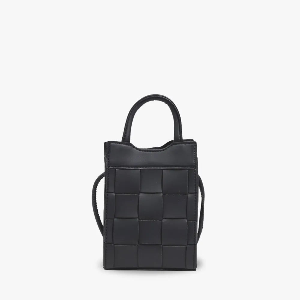 INAYA - Woven Vegan Leather Phone Bag
