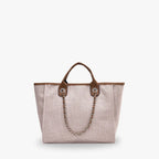 KATE - Canvas & Vegan Leather Tote Bag