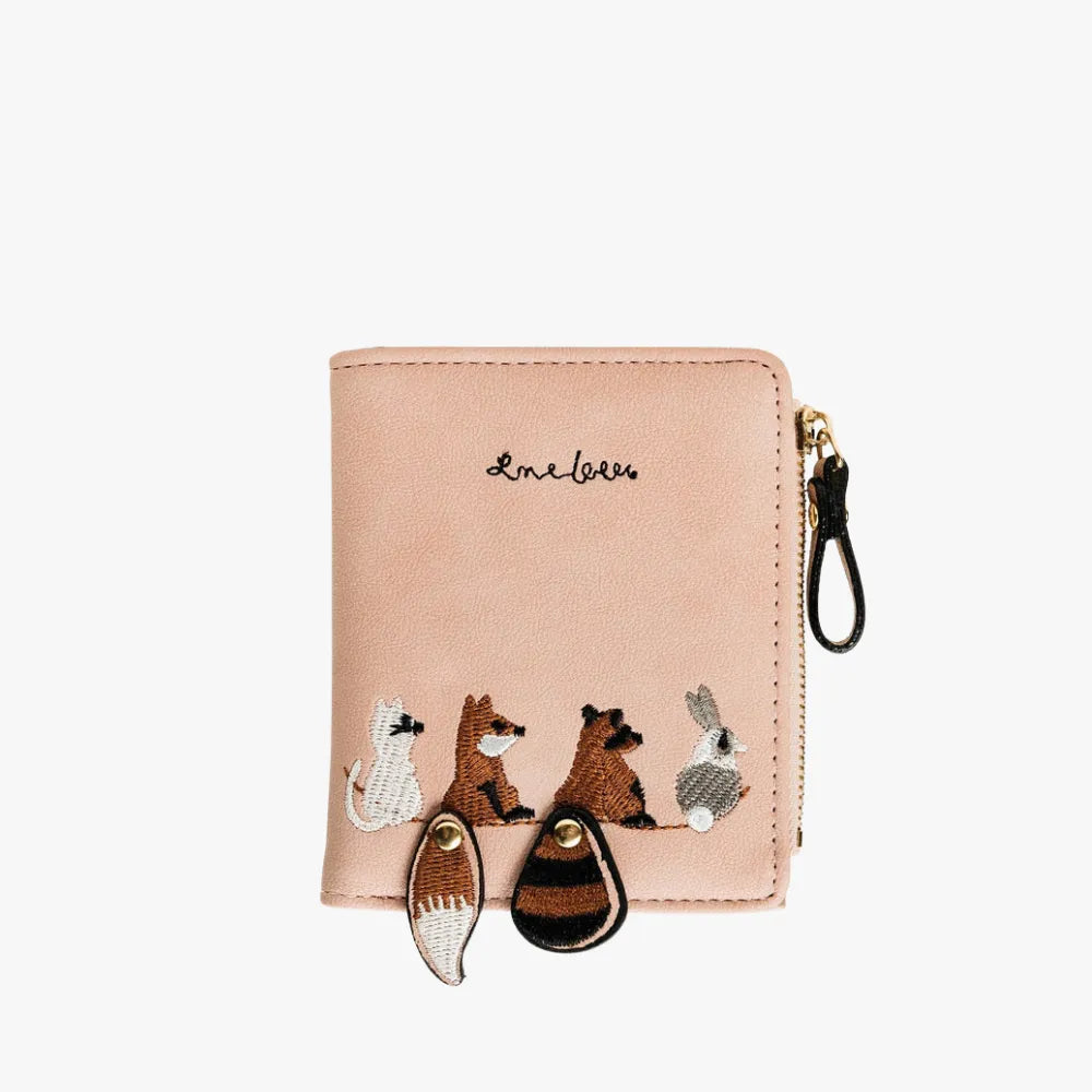 MARINA - Embroidered Vegan Leather Wallet