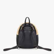 CELIA - Straw & Vegan Leather Backpack