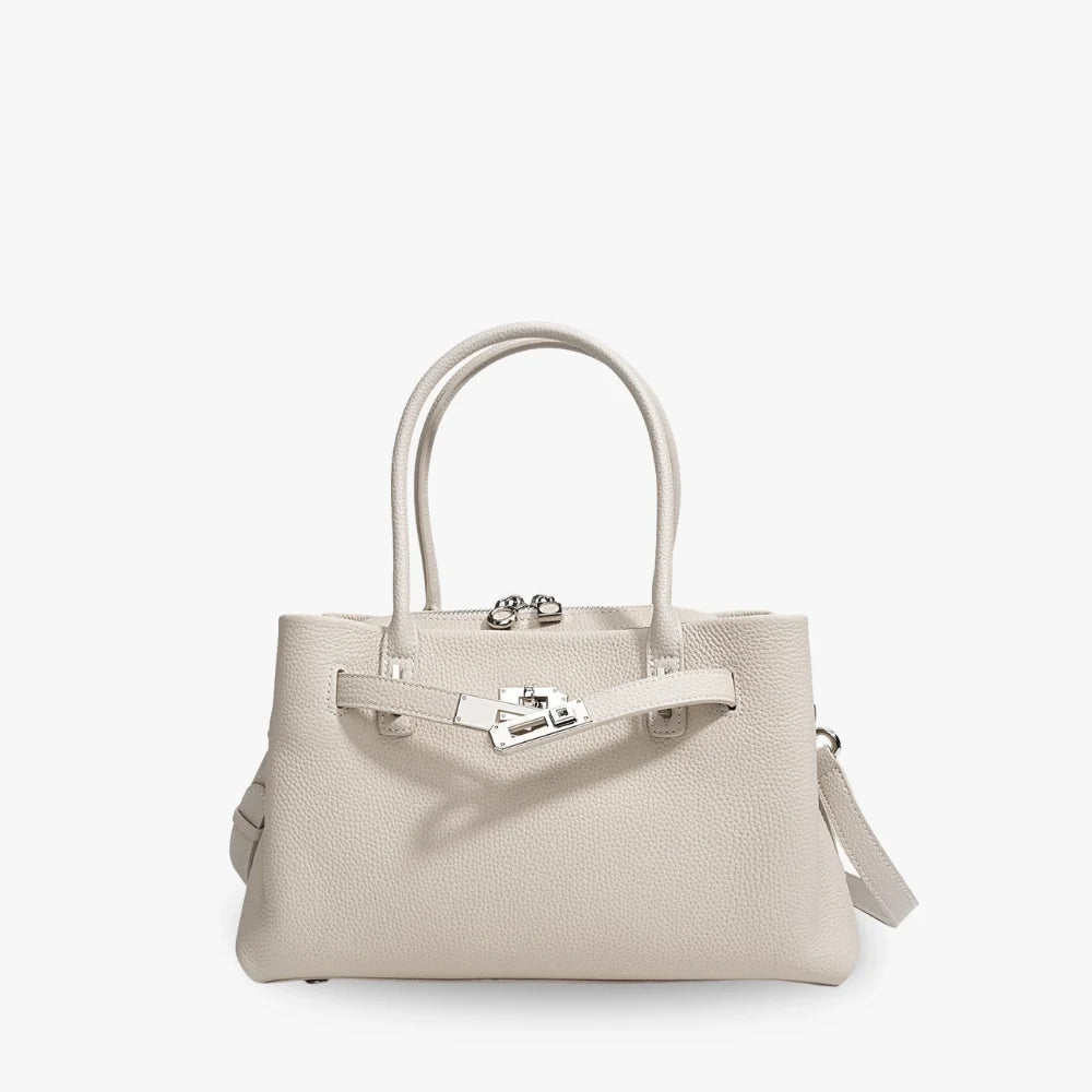 ADELE - Grained Leather Handbag