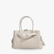 ADELE - Grained Leather Handbag