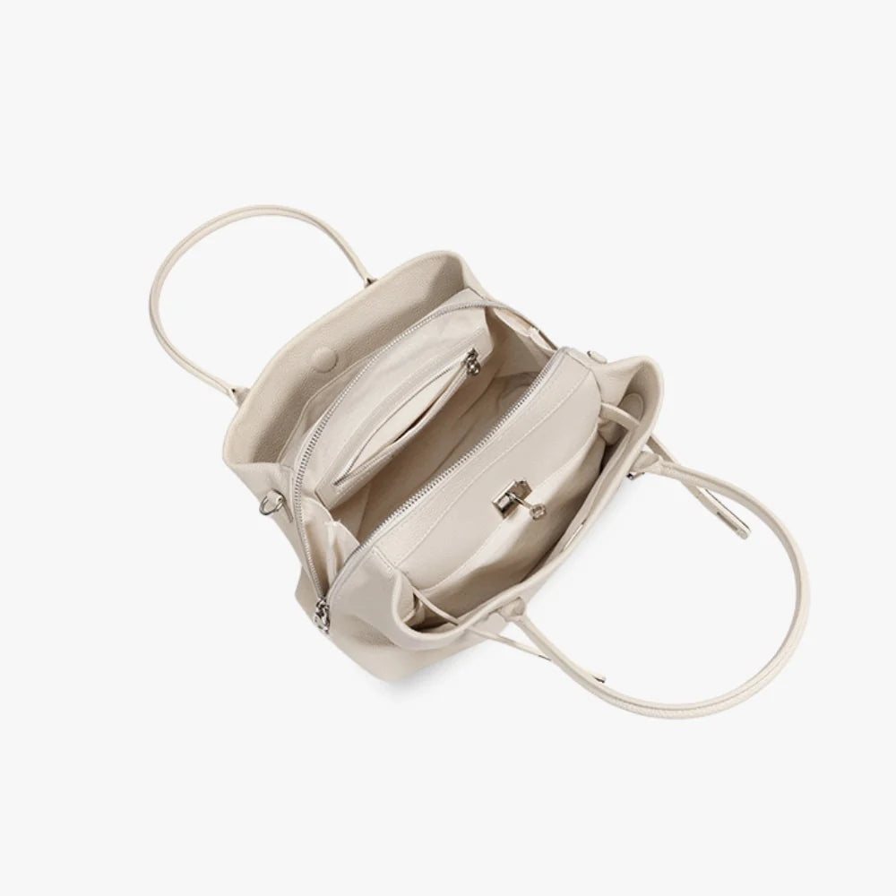 ADELE - Grained Leather Handbag