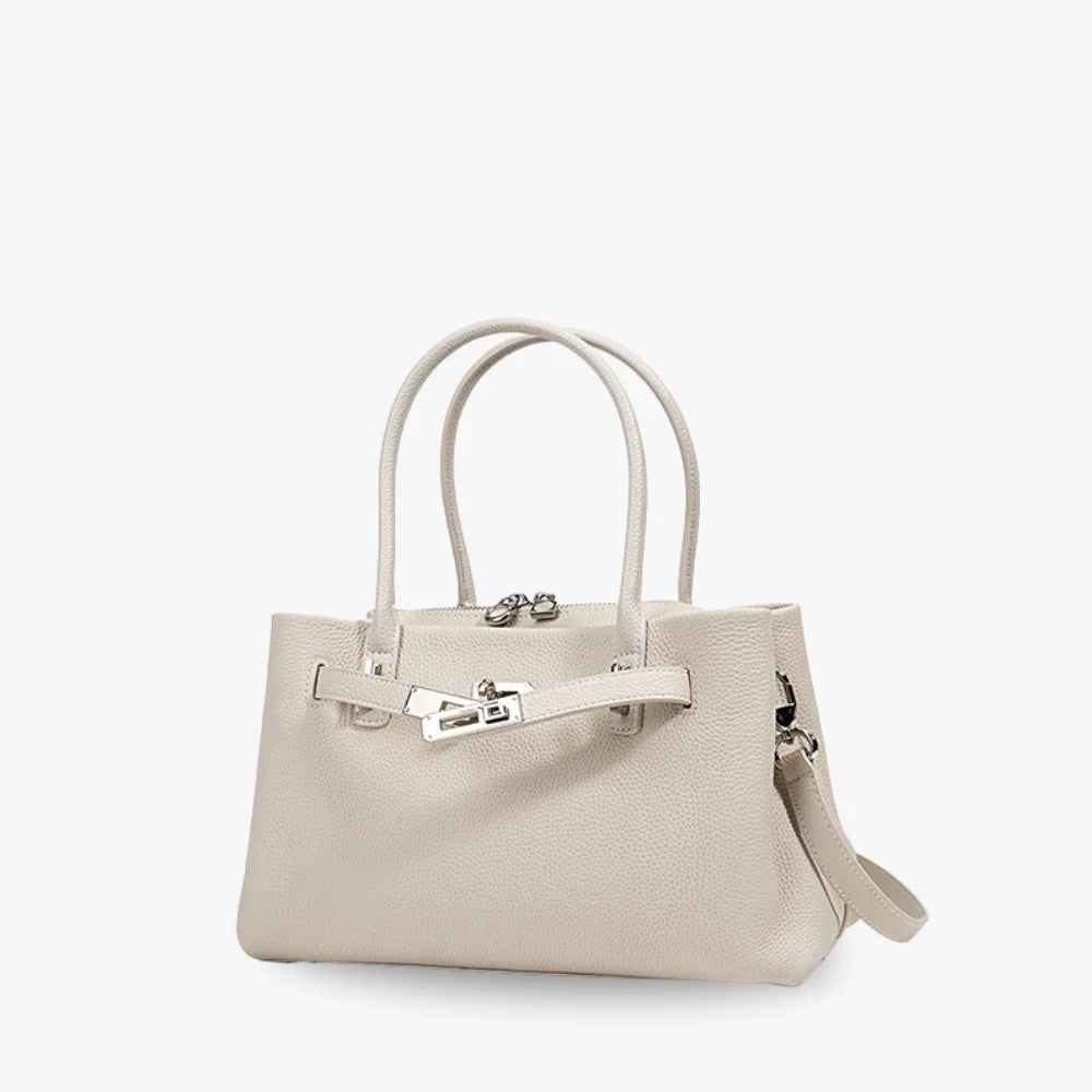 ADELE - Grained Leather Handbag