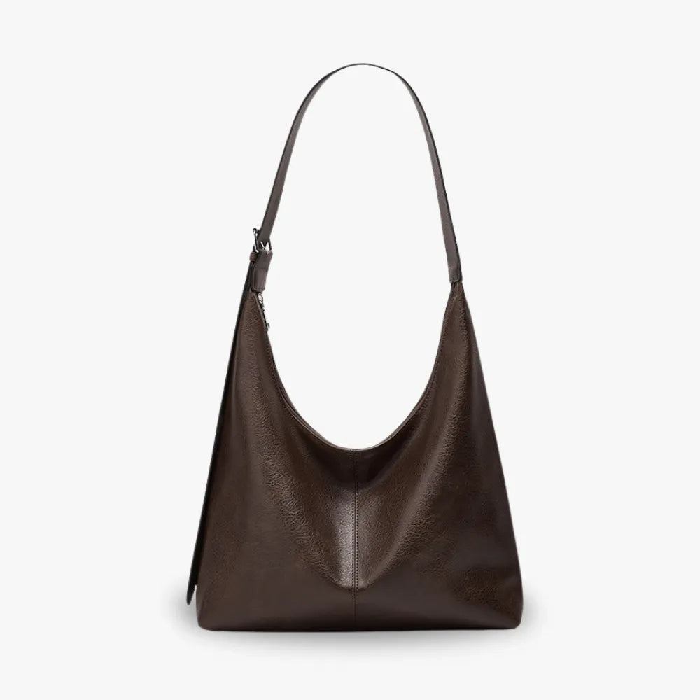 IRIS - Grained Vegan Leather Hobo Bag