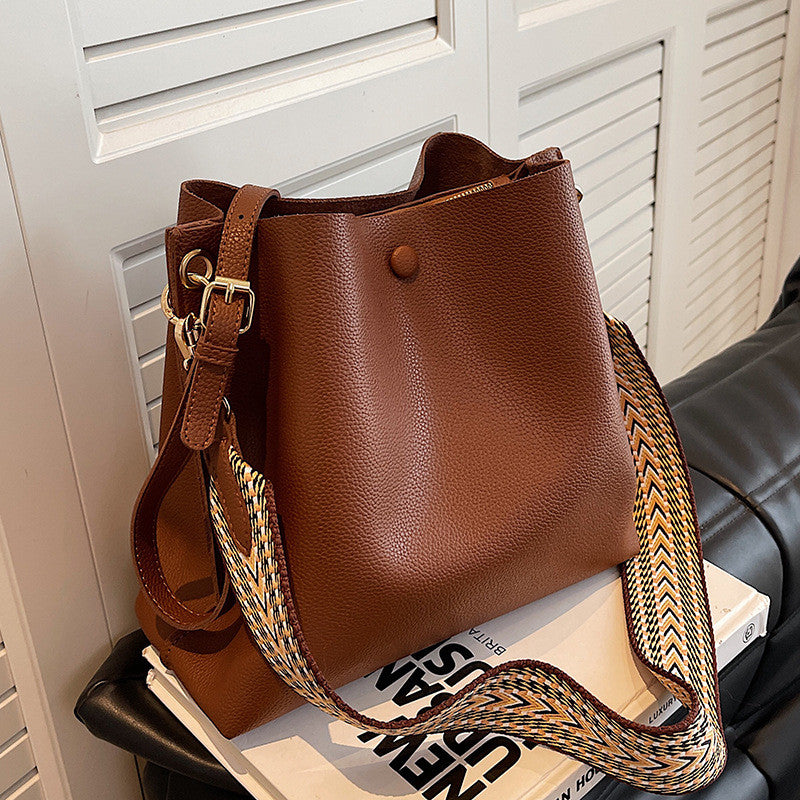 AMINA - Vegan Leather Bucket Bag