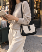 LIV - Canvas & Vegan Leather Shoulder Bag