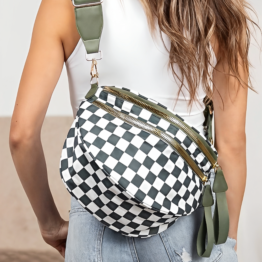 YASMIN - Water-Repellent Nylon Crossbody Bag