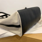 ELLA - Canvas & Vegan Leather Tote Bag